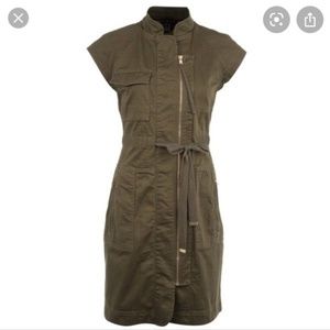 Marc Jacobs olive green Utility Cargo Dress